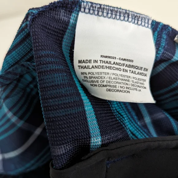 NIKE DriFit Tour Performance Tartan Teal Green Plaid Golf Skirt Sz 6 Ultra Light - Picture 14 of 16